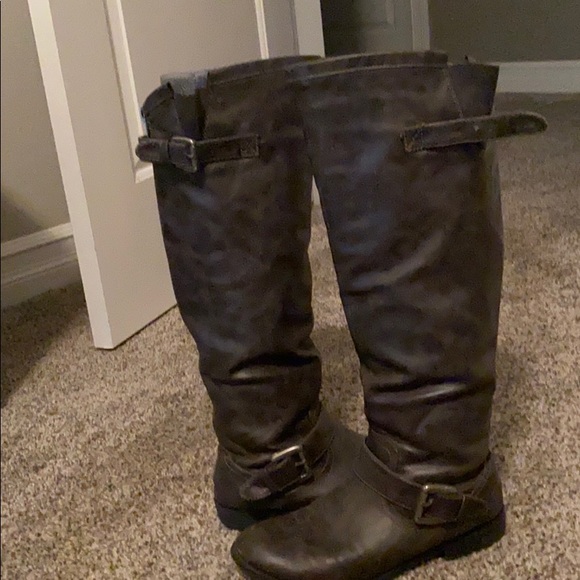 Grey Riding Boots - Picture 2 of 2